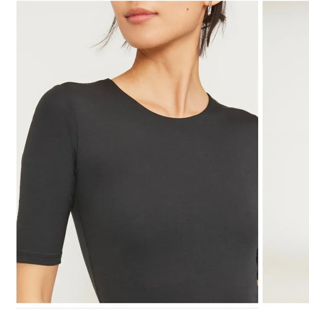 Everlane | The Short-Sleeve Crew Neck Bodysuit | Thong Back | - Picture 2 of 7